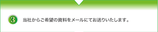 当社からご希望の資料をメールにてお送りいたします。